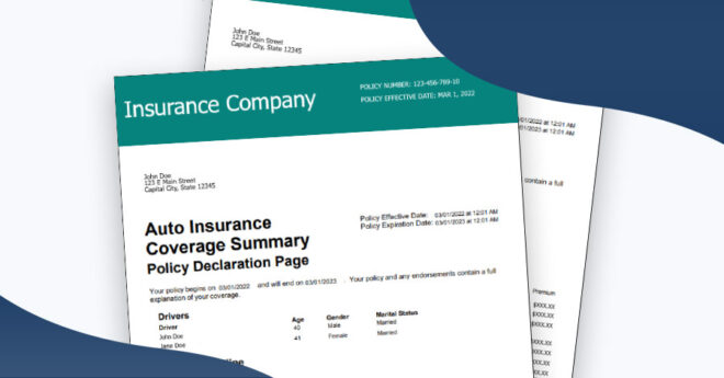 What Is an Insurance Declaration Page?